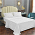 Queen Size Sheet Set White 4 Piece Bamboo Sheets Soft Breathable Fitted Sheet 15" Extra Deep Pocket Pure Luxury Hotel Collection Cooling Bamboo Bed Sheets Wrinkle Free Durable 90" x 102" Flat Sheets