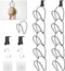 Hat Rack Caps Rack Holder,10 Rings Hat Organizer Cap Holder Organizer (Door Hooks and Sticky Hooks Include),Door/Wall/Clothes Rod Hanger Storage Hat Organizer for Baseball, Caps, Towel (round, black)