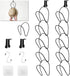 Hat Rack Caps Rack Holder,10 Rings Hat Organizer Cap Holder Organizer (Door Hooks and Sticky Hooks Include),Door/Wall/Clothes Rod Hanger Storage Hat Organizer for Baseball, Caps, Towel (round, black)