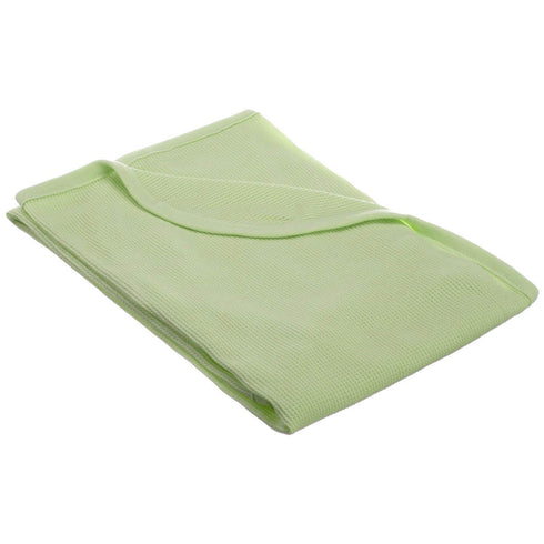 American Baby Company 30 X 40 - Soft 100% Natural Cotton Thermal/Waffle Swaddle Blanket, Celery, Soft Breathable, for Boys and Girls