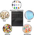100 Pack Mylar Bags - 5.5 x 7.8 Inch Resealable Foil Pouch Bag Food Storage Pouch Matte Black