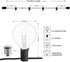 G40 Globe String Patio Lights, Outdoor String Lights 50FT with 53 G40 Bulbs (3 Spare), UL Certified for Patio Porch Backyard Deck Bistro Gazebos Pergolas Balcony Wedding Party Markets Decor