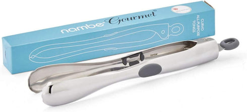 Nambe - Gourmet Collection - Curvo All-Purpose Tongs - Measures at 13" x 1.5" - Made with Stainless Steel - Designed by Steve Cozzolino