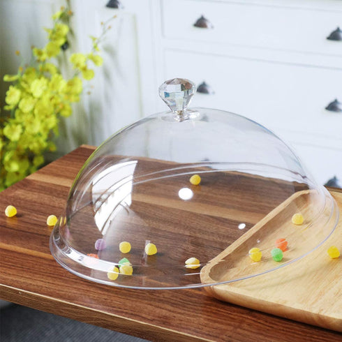 BESTONZON Food Cover Dome Food Screen Protector Fly Cake Cover for Home Restaurant Use (8.5x 5.9 Inch)