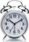 Sharp SPC800 Quartz Analog Twin Bell Alarm Clock (Silver)