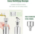 12 OZ Olive Oil Dispenser Bottle, ORIJOYNA 3 Pack Glass Oil & Vinegar Cruet with Pourers and Funnel, Olive Oil Carafe Decanter for Kitchen.