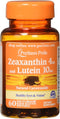 Puritans Pride Zeaxanthin 4mg with Lutein 10mg, Supports Healthy Eyes and Vision*, 60 ct