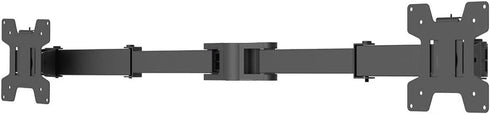 WALI Dual Monitor Arm, Fully Adjustable Pole Mount Bracket for WALI Monitor Mounting System (002ARM), Black