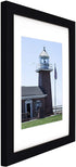 Golden State Art 11x14 Photo Wood Frame with Mat for 8x10 Picture BLACK