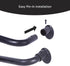 Eclipse EC Wrap Around Window Curtain Rod, 48-86", Black