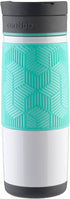 Contigo AUTOSEAL Transit Stainless Steel Travel Mug, 16 oz, Polar White with Grayed Jade Lid Accent