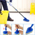 Long Handle Cleaning Brush, Globalstore 2 in 1 Scrub Brush Shower Scrubber for Cleaning, 37? Scrubbing Brush Bathtub Scrubber for Shower Floor Bathroom Wall Glass, 1 Stiff Bristle Brush 3 Sponge Brush