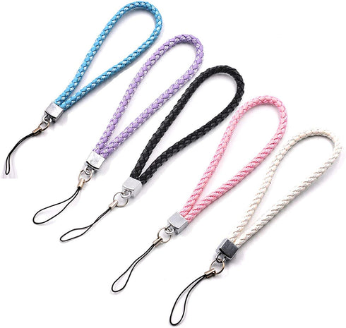 Wrist Lanyard Strap, 5 Pack Nylon Bracelet Strap hand Wrist Lanyard For iPhone 12/11/ X/ ID card