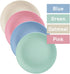 Nicunom 8 Pack Lightweight Wheat Straw Plates, 8" Unbreakable Dinner Plates, Dishwasher Microwave Safe Plates Dishes, Reusable Plate for Fruit Snack Container