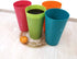Large Plastic Cups set of 12 BPA-Free Dishwasher Safe Colorful Unbreakable 35-Ounce mixed Drinkware Tumbler