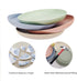 shopwithgreen 10 Inch Wheat Straw Deep Dinner Plates, Unbreakable Sturdy Plastic Dinner Plates, Microwave and Dishwasher Safe