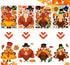 Thanksgiving Stickers, Thanksgiving Crafts for Kids Thanksgiving Games Make Your Own Turkey Stickers for Kids DIY Turkey Games Thanksgiving Party Favors Supplies Prizes Creative Scrapbooks - 24 Sheets