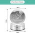 MerryNine Childlike Elk Motif Crystal Christmas Deer Ball, 80mm 3D Planets Glass Ball with LED Lamp Base for Home Decoration and Christmas Memorial Wedding Gifts