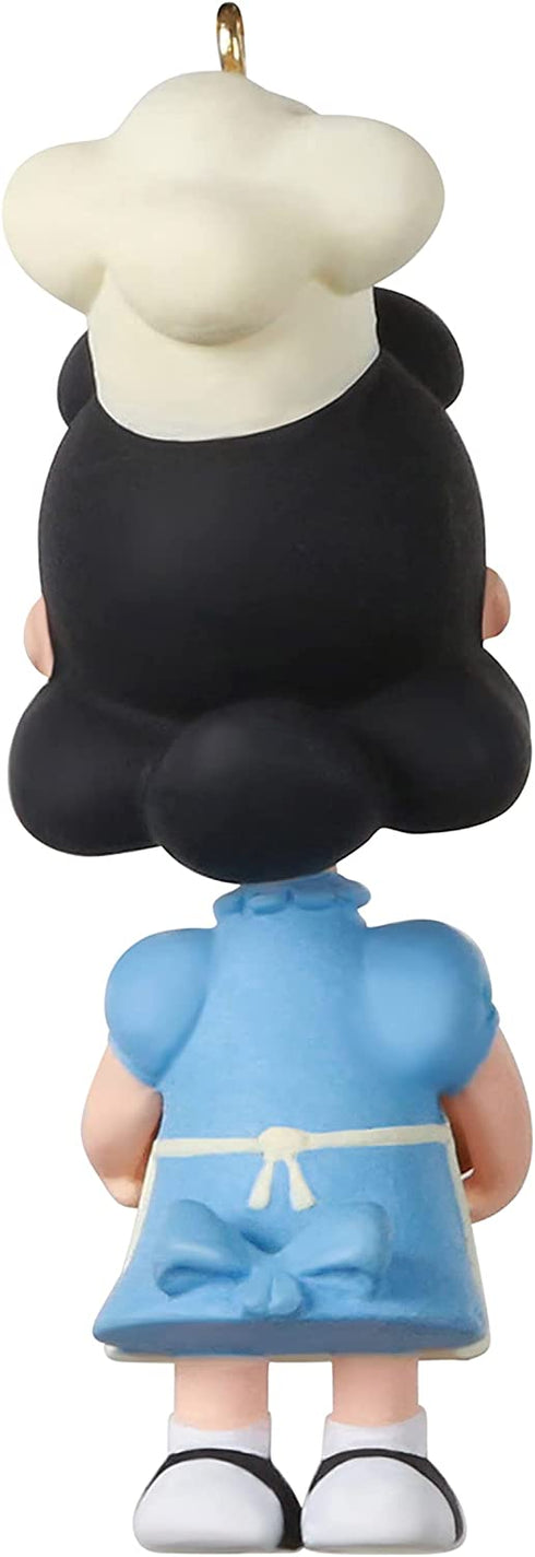 Hallmark Keepsake 0.98" Miniature Christmas Ornament 2021, The Peanuts Gang Baker Lucy, Mini