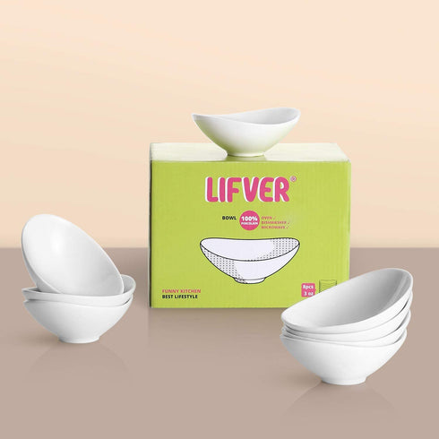 LIFVER Soy Sauce Dish Ceramic, Dipping Bowls, Serving Bowls for Side Dishes, Dip Bowls 3 Oz, Charcuterie Board Bowls Gravy Boat, Dipping Sauce Dish Porcelain, Set of 8, White