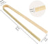 BambooMN 6.3" Mini Bamboo Disposable Tongs - Toast Tongs - 30pcs