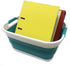 SAMMART 17.5L (4.6 Gallon) Collapsible/Foldable/Pop Up/Portable Washing Tub, Water Capacity 13.5L/3.5 Gallon (1, Bright Blue)