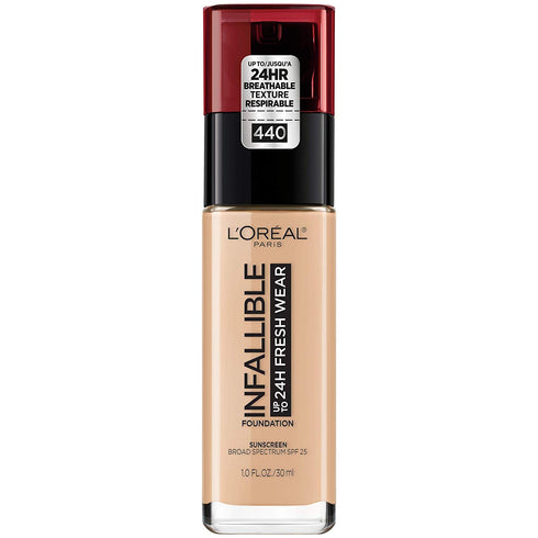 L'Oreal Paris Makeup Infallible Up to 24 Hour Fresh Wear Foundation, Natural Rose, 1 fl; Ounce