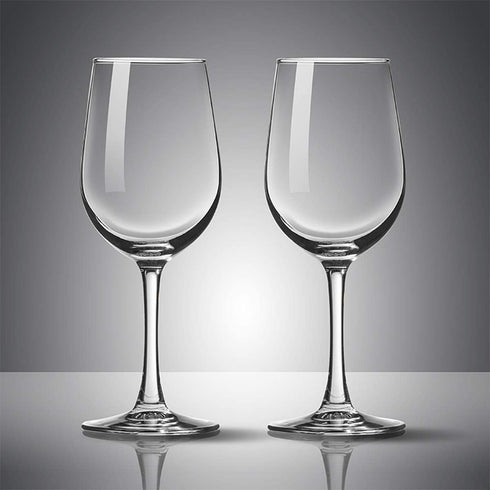 PARACITY Wine Glasses, Crystal Clear Glass, Long Stem Wine Glass for Red and White Wine - 10 OZ (Set of 2)