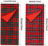 3 Pieces Christmas Sleeping Bags Accessory Elf Doll Sleeping Bag and 3 Pieces White Bathrobes for Elf Doll Red Green Plaid Sleeping Bag for Elf Doll Decorations, 3 Styles (Doll is not Included)