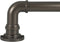 Decopolitan Industrial Wrap Around Telescoping Curtain Rod Set, 18-36", Bronze