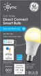 GE CYNC Smart LED Light Bulb, Soft White, Bluetooth and Wi-Fi Enabled, Alexa and Google Assistant Compatible (1 Pack), Packaging May Vary