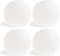 Foamily Round Throw Pillows 4 Pack 18" Hypoallergenic Pillow Inserts for Couch or Bed Decorative Bedding - Made in USA