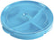 Microwave Food Storage Tray Containers - 3 Section/Compartment Divided Plates w/Vented Lid (Assorted)