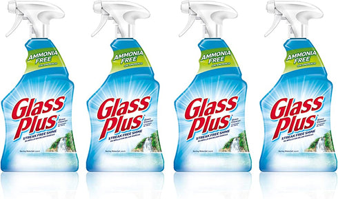 Glass Plus Glass Cleaner, Multi-Surface Glass Cleaner 32 oz (Packaging May Vary) (Pack of 4)