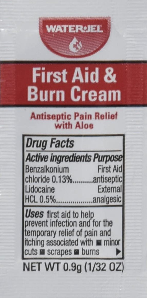 First Aid Cream Water Jel 25 Unit Dose Packets/box
