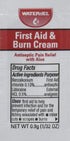 First Aid Cream Water Jel 25 Unit Dose Packets/box