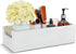 Bathroom Decor Box with Mason Jar and Artificial Flower Toilet Paper Storage Basket Toilet Tank Tray Decorative Box for Bathroom Countertop Kitchen Tabke Livingroom Home Decor