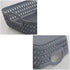 Morcte Small Storage Basket, Plastic Mesh Organizer Basket (Grey, Set of 6)