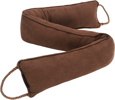 CIMA 36" Weighted Under Door Draft Stopper, Bottom Door Seal Sound Wind Blocker Weather Stripping (Brown, 36 inch, 2.0 LBS)