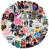 Gilmore Girls Stickers | 50 PCS | Vinyl Waterproof Stickers for Laptop,Skateboard,Water Bottles,Computer,Phone, Cute Anime Stickers