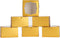 NPLUX 50 Pack Bakery Boxes with Window 4x4x2.5 inches Treat Boxes Mini Cupcake Boxes?Gold?