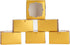 NPLUX 50 Pack Bakery Boxes with Window 4x4x2.5 inches Treat Boxes Mini Cupcake Boxes?Gold?
