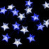 Dazzle Bright 2 Pack 100 LED Solar Star String Lights, 39 FT Outdoor Waterproof Fairy Lights, Wedding Decorations for Garden Yard Patio (White & Blue)