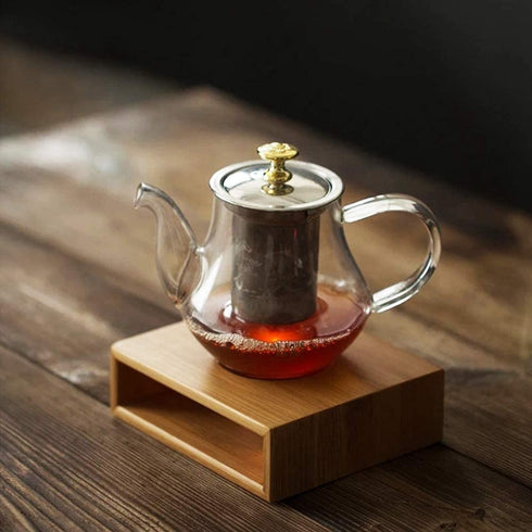 Household Bamboo Teapot Heating Warmer Base Warmer Candle Heating Device Warm Stove Teaware Accessories for Home Warmer