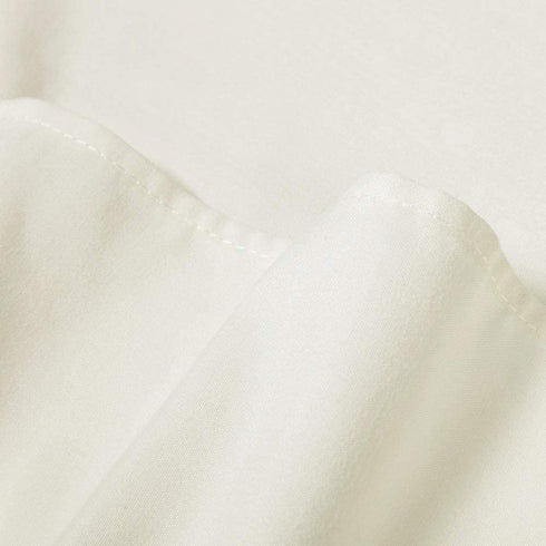 YOSTEV Ivory Ruffle Shower Curtain Farmhouse Fabric Cloth Shower Curtains for Bathroom 54x78 Inches,Stall Size