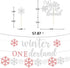 Winter Onederland Birthday Decorations, Girls Birthday Party Decoration, Banner, Cake Toppers, Pink Silver Snowflake Balloons Garland for Winter Wonderland Shower Winter First Birthday Party Supplies