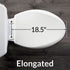 MAYFAIR 1841EC 000 Cameron Toilet Seat will Never Loosen and Easily Remove, ELONGATED, Durable Enameled Wood, White