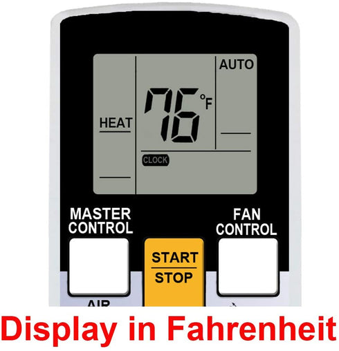 RCECAOSHAN Replacement for Fujitsu Air Conditioner Remote Control Ar-Rah2u Ar-Rah1u Ar-Rae2u Ar-Rae1u Ar-Ry3 Ar-Ry4 Ar-Ry5 Ar-Ry6 Ar-Ry7 Ar-Ry10 Ar-Ry11 Ar-Ry12 Ar-Ry14 Ar-Ry15 Ar-Ry16 Ar-Ry17 Ar-Ry19