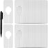 Blulu 50 Pack White Clothing Rack Size Dividers Closet Dividers Rectangular Clothing Hangers Dividers with 1 Piece Marker Pen