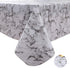YADA Vinyl Flannel Backed Tablecloth Waterproof Oil-Proof Wipeable PVC Table Cloth for Restaurants Picnic Dining Durable Table Cover Used Indoor/Outdoor(White Marble 60 Inch Square)